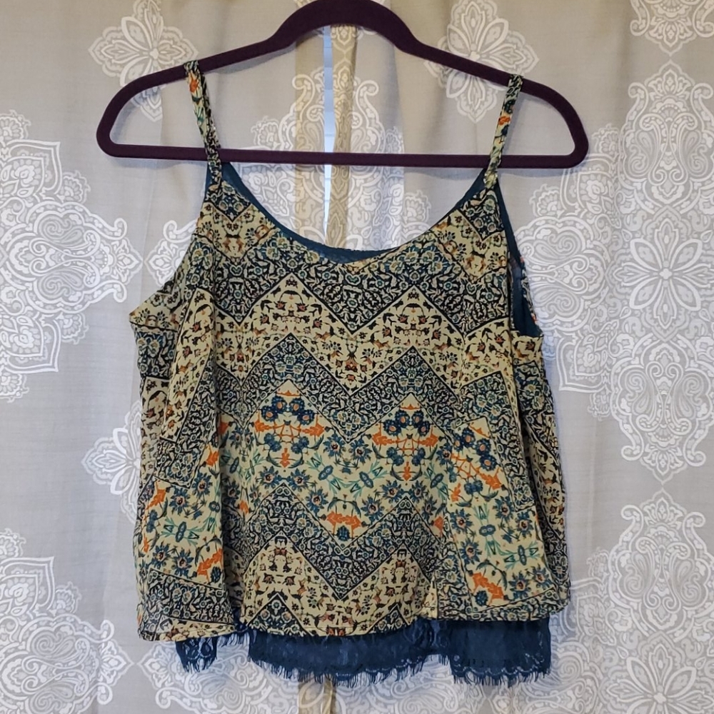 🌙 Flowy Boho Tank Top